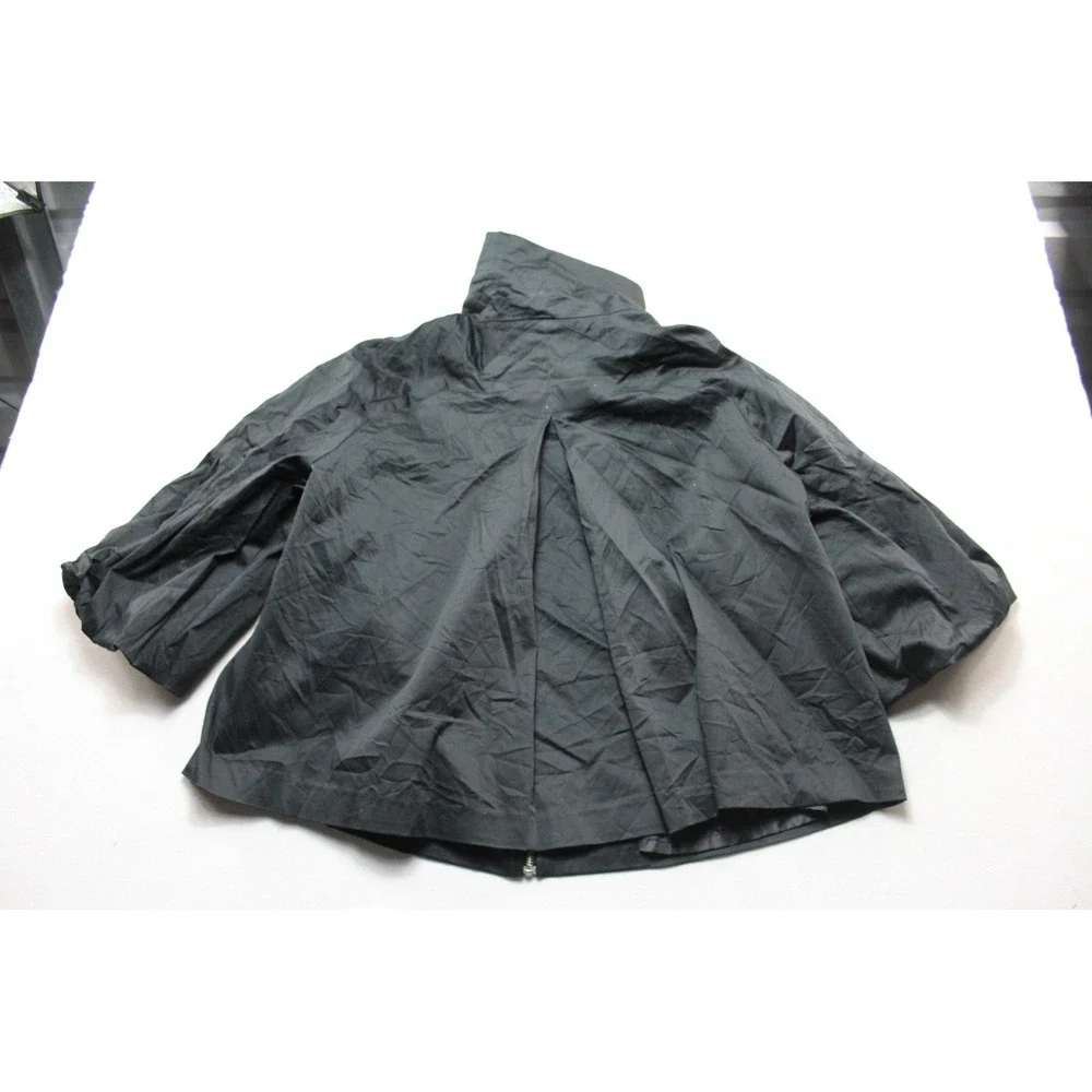 Avenue Jacket Womens Eighteen Twenty Black Excellent Balloon Sleeve Swing Zip